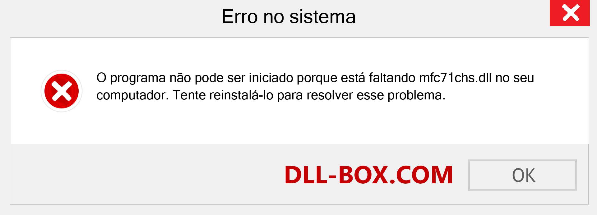 Arquivo mfc71chs.dll ausente ?. Download para Windows 7, 8, 10 - Correção de erro ausente mfc71chs dll no Windows, fotos, imagens